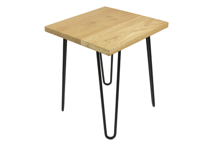 40 x 40 cm Beistelltisch aus Massivholz