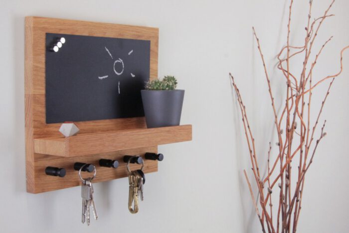 Schlüsselboard Eiche magnetisch